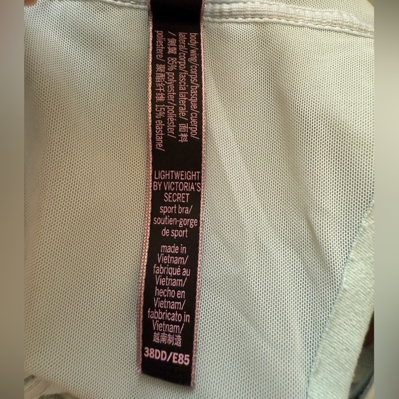 Victoria’s Secret Lightweight Sports Bra Light mint green  Size 38 DD - Picture 4 of 4
